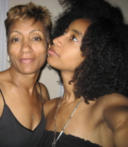 Mother anddaughter ebony